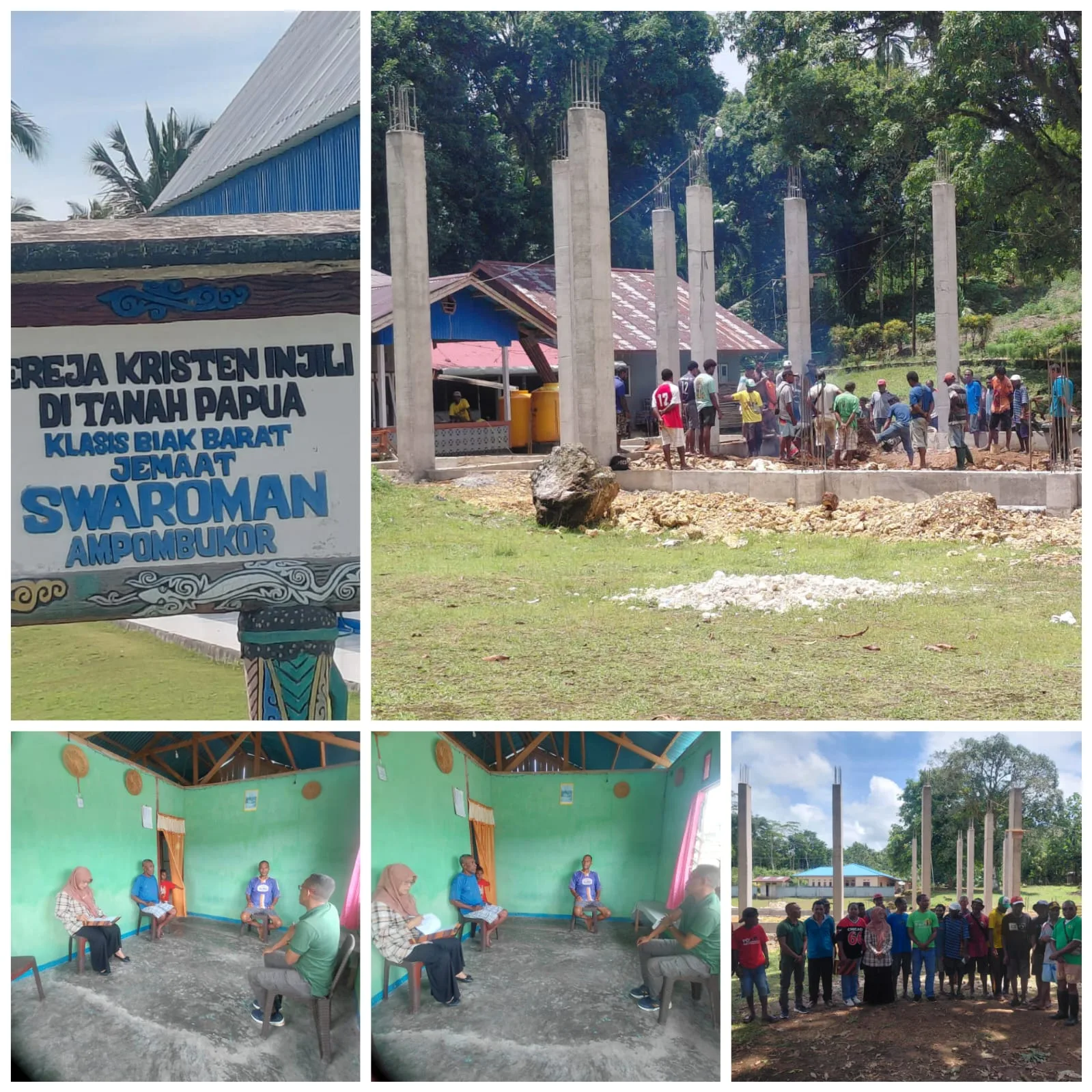 Kegiatan Monitoring Hibah  Keagamaan di Distrik Biak Barat